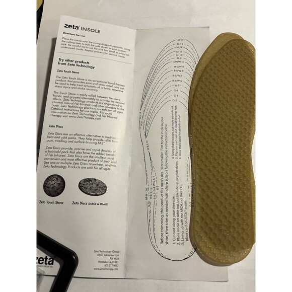 Zeta Acupressure and Massage Insoles - Picture 3 of 3
